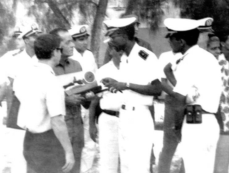 Кубинские моряки. Кажется дача Хэмингуэя. (фото В.Чеснокова)