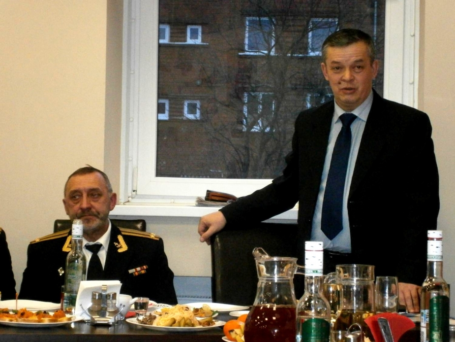 Председатель совета ветеранов Балтийского Флота капитан 1 ранга Нижегородцев