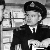 Замполит В.Д. Ворыхалов и комсорг Ю.А. Акмамбетов 1965 год