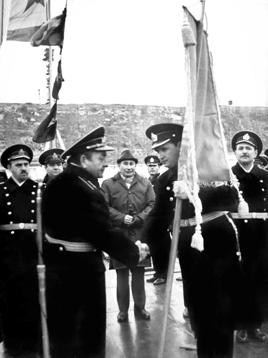 1972г. Вручение Вымпел Министра Обороны СССР