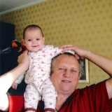 С внучкой 2009 год