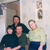 Мама с моими братьями и внучкой