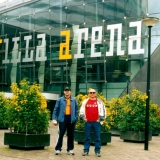 Амстердам-Арена я с сыном на работе в Голландии (2000--2001г)