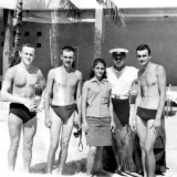 Пляж Санта-Мария Куба. Первый слева Женя, Второй -  Красавин Игорь