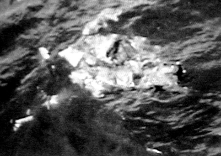 1969г. Атлантика результат стрельбы всё, что осталось от плавучей мишени