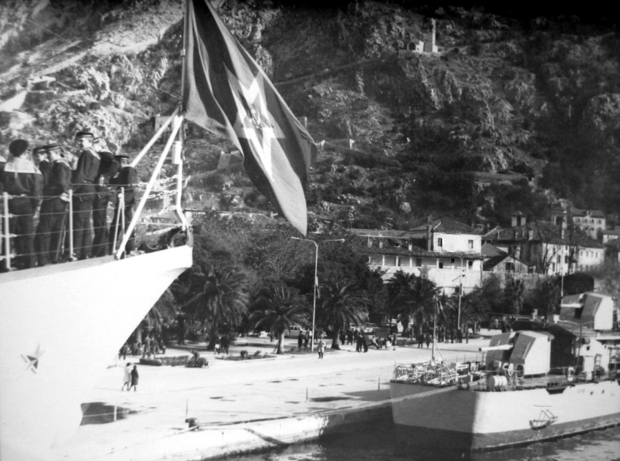 1968г. Югославия Котор вид с бака корабля