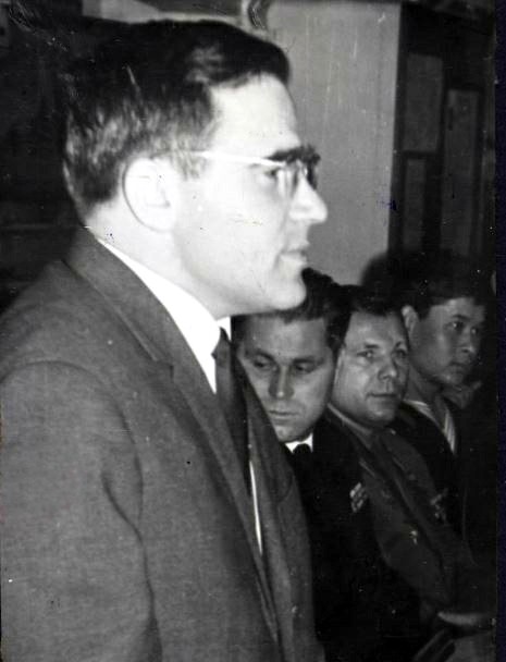 Юрий Гагарин на нашем крейсере. 1965 год.