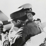 1969 г. Куба. Контрадмирал Соколан С.С. и кубинский майор
