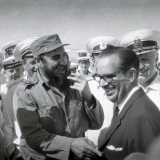 1969 г. Ф. Кастро, и О. Дортикос на палубе крейсера