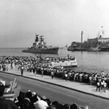 1969 г. Кубинский порт Моро. Заход нашего крейсера с визитом