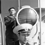 1985 г. Капитан 3 ранга Л. Кареньков и ст. 2 ст. П. Валуев (фото Анькова В.)